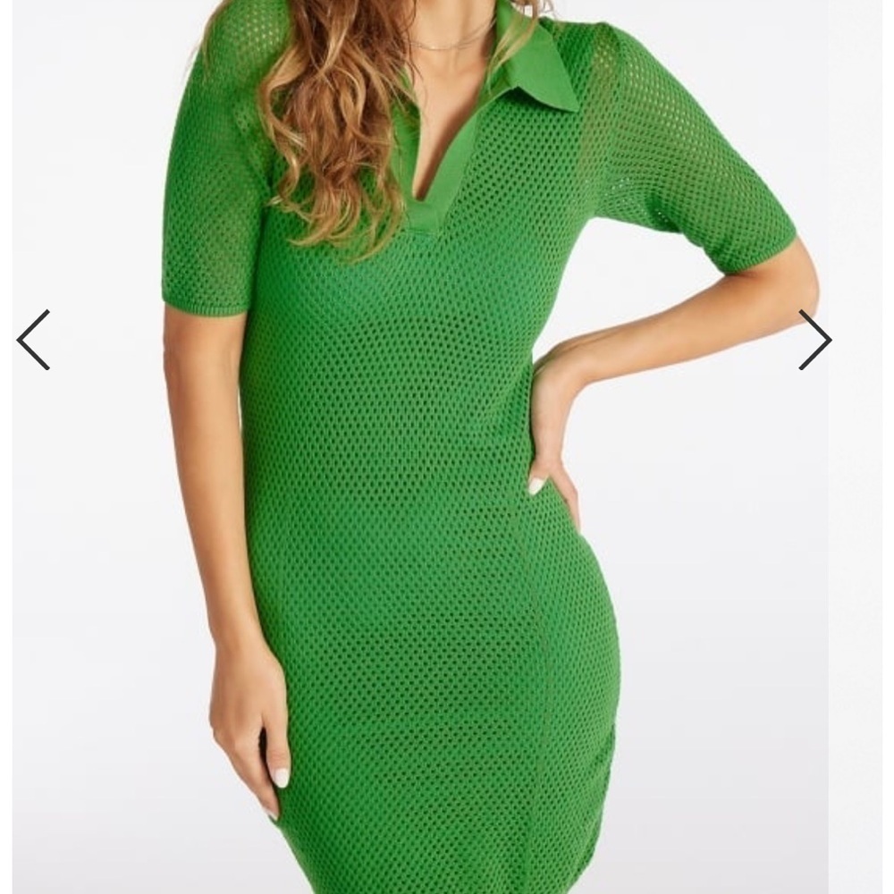 Just Fab Green Knit Dress-Size Large